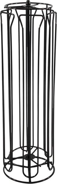 Zwarte koffiecup display/houder draaibaar 60 cups - RVS - Merkloos