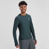Rogelli Essential Heren Hardloopshirt - Lange Mouw - Duimgat - Blauw