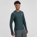 Rogelli Essential T-shirt de course pour homme - Manches longues - Trou pour le pouce - Bleu
