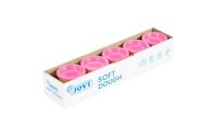 Jovi Soft Dough Blandiver weckpotten, 110 g, roze, 5 stuks