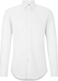 Hugo Boss BOSS Hank slim fit smoking overhemd - popeline - wit - Strijkvriendelijk - Boordmaat: 45