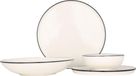 Bonna Linea Black - service de table - 24 pièces - pour 6 personnes - porcelaine