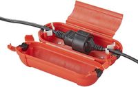 Proplus Stekkersafe veiligheidsbox - IP44 - voor Schuko stekkerverbindingen - rood