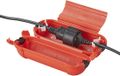 Proplus Stekkersafe veiligheidsbox - IP44 - voor Schuko stekkerverbindingen - rood