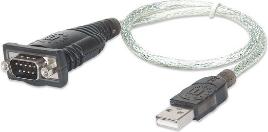 Manhattan USB to Serial Adapter - 45cm - RS232/COM/DB9 - 205146