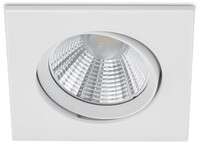 BES LED LED Spot - Inbouwspot - Trion Paniro - Vierkant 5W - Dimbaar - Warm Wit 3000K - Mat Wit - Aluminium - 80mm