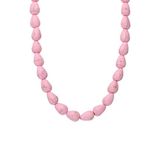 Lucardi Dames Stainless steel ketting kralenketting voor dames - Ketting - Staal - Goudkleurig - 47 cm