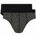 HOM - Tom Mini Briefs H01 2pack - Black/Black print - Mannen - XL