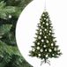 vidaXL Sapin de Noël artificiel avec boule de Noël 120 cm 150 LED Blanc chaud
