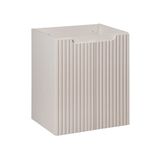 AC-Déco Badkamermeubel 50 cm, kasjmier mat, ribbelstructuur, voor onder de wastafel, van MDF