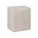 AC-Déco Badkamermeubel 50 cm, kasjmier mat, ribbelstructuur, voor onder de wastafel, van MDF