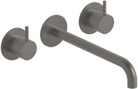 Hotbath Cobber - Wastafelmengkraan - zonder Waste - Laag - Geborsteld Nikkel - Inbouw - Nikkel - V04