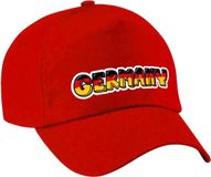 Bellatio Decorations Duitsland landen / voetbal / EK / WK pet - volwassenen - rood