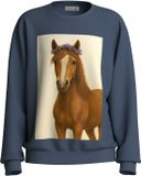 NAME IT Meisjes Sweatshirt 158/164 Vintage Indigo Katoen