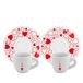 Bialetti Y0TZ021 Set van 2 espressokopjes met schotels, porselein