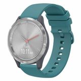 By Qubix - Soft siliconen bandje - Blauwgroen - 18mm - Geschikt voor Garmin Venu 4 (41mm)