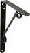 AMIG Plankdrager/steun/beugel Decoratief - metaal - zwart - H150 x B125 mm - Tot 145 kg