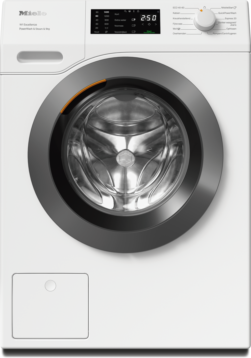 Miele WED395 WPS Wasmachine - 9 kg - 1400 RPM - Wit