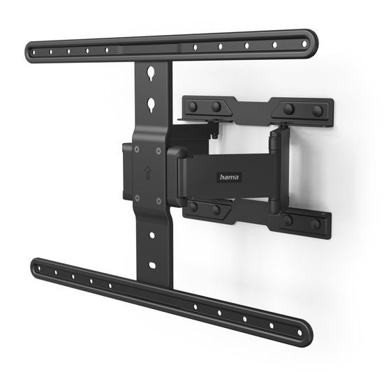 Hama Ultraslim TV-beugel 37-90 inch, Draai- en Kantelbaar, Max 50kg, VESA 600x400, Wandafstand 23mm, Zwart