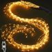 Joycome Lichtgordijn 1M 100 LED Kerstverlichting met Stroomadapter, Timer, 8 Modussen Waterfall Verlichting IP65 Waterdicht voor Binnen en Buiten - Warm Wit