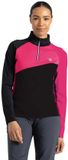 Dare2b Ice Core Half Rits Lange Mouw T-shirt Zwart, Roze 42 Vrouw