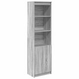 vidaXL Highboard - 50x35x180 cm - Spaanplaat - Grijs Sonoma