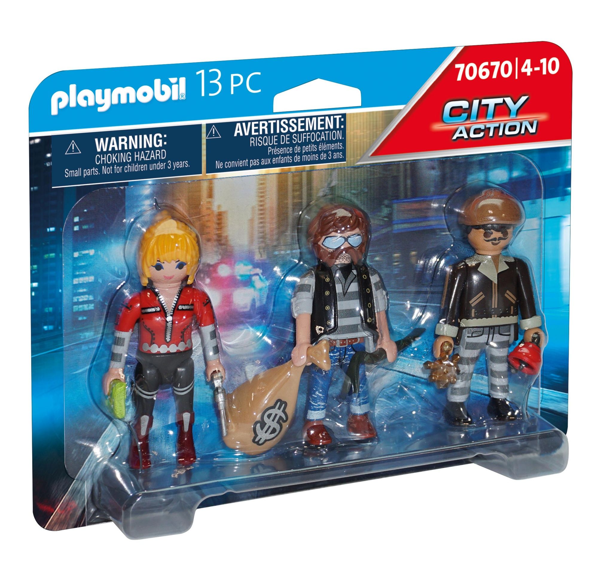 Playmobil City Action 70670 Figurenset Boeven - Speelgoedfiguren Kinderen - Meerkleurig