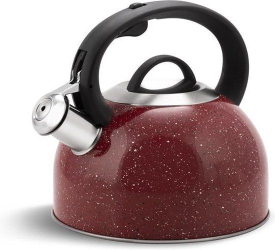 EDENBERG Edënbërg Classic Line Fluitketel - 2.5 liter - RVS - Rood - EB-1440RD