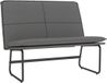 vidaXL Bankje 100x75x76 cm kunstleer grijs