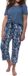 Ammann Dames pyjama Night & Home blauw gebloemd korte mouw katoen/modal maat XL
