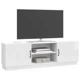 vidaXL TV-kast Hoogglans Wit 150 x 31 x 47 cm Bewerkt hout