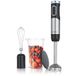 Arendo - Staafmixer draadloos - 200 Watt – met accu - RVS handmixer – pureerstaaf – garde – maatbeker – traploze snelheid – toetsvergrendeling - set
