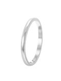Lucardi Dames Ring rhodiumplated - Ring - Cadeau - Echt Zilver - Zilverkleurig