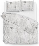 Zo Home Dekbedovertrek Katoen Satijn Caiden - Light Grey - 240x200/220