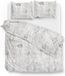 Zo Home Dekbedovertrek Katoen Satijn Caiden - Light Grey - 240x200/220