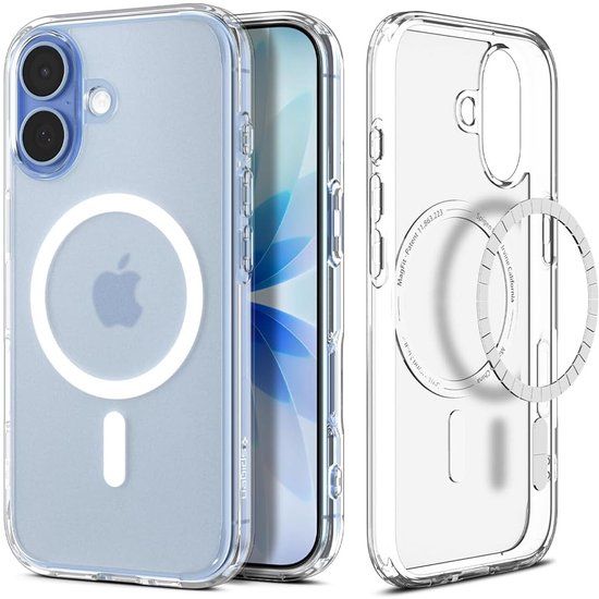 Spigen Ultra Hybrid MagFit - Hoesje Geschikt voor Apple iPhone 17 - Compatibel met MagSafe - Back Cover Frost Wit