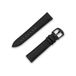 JT Berlin Wannsee Reservearmband (20 mm) voor Samsung Galaxy Watch/Amazfit/Garmin Forerunner [handgemaakt in Duitsland, leder/Nytech reserveband, roestvrijstalen sluiting] zwart/zwart