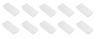FRANKEN HM2350 09 Set van 10 hoogwaardige rechthoekige magneten voor kantoor, thuis, werkplaats, ideaal voor whiteboard, koelkast, voetbord of vitrine, 23 x 50 mm, wit