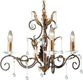 Elstead Lighting LED Kroonluchter | 3X E14 Max 60W | Dimbaar | Bronze with Gold Patina
