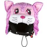 Hoxyheads housse de casque avec tête de chat, rose