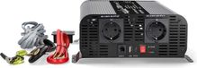 Nedis Auto Omvormer 2000W – 12V / 230V – 2x Stopcontact + USB-A & USB-C – Zuivere Sinusgolf   – Schroefaansluiting – Spanningsomvormer
