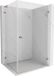 Mexen Lunar-B L cabine de douche à charnières droite 100 x 80 cm, transparent, cuivre brossé