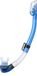 TUSA Hyperdry Elite II – Snorkel premium avec système de tube de plongée sec et embout en silicone hypoallergénique – Bleu clair/Transparent – SP0101 FB