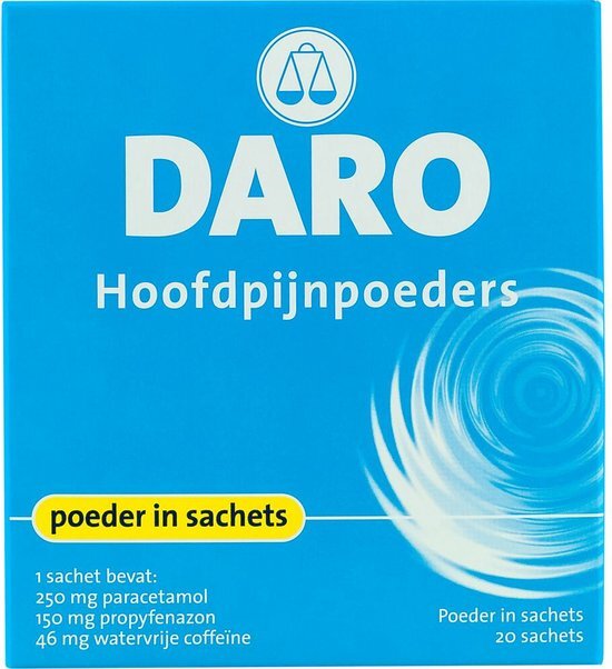 Daro Hoofdpijnpoeder - 1 x 20 sachets