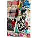 Wallity Peinture sur verre Banksy Bad Made Beautiful - Couleurs vives - 45 x 65 cm