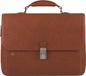 Piquadro Blue Square Sacoche pour ordinateur portable en cuir marron