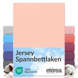 etérea Himmlische Qualität etérea Jersey Hoeslaken 140x200 - 160x200 cm Oekotex Made in Green - 100% katoen - Lichtroze