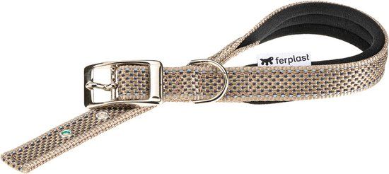 FERPLAST Daytona Deluxe Hondenhalsband - Bruin - Maat M - Reflecterend