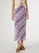 Pepe Jeans Lily Rok Lang Gebloemd Lila Polyester M
