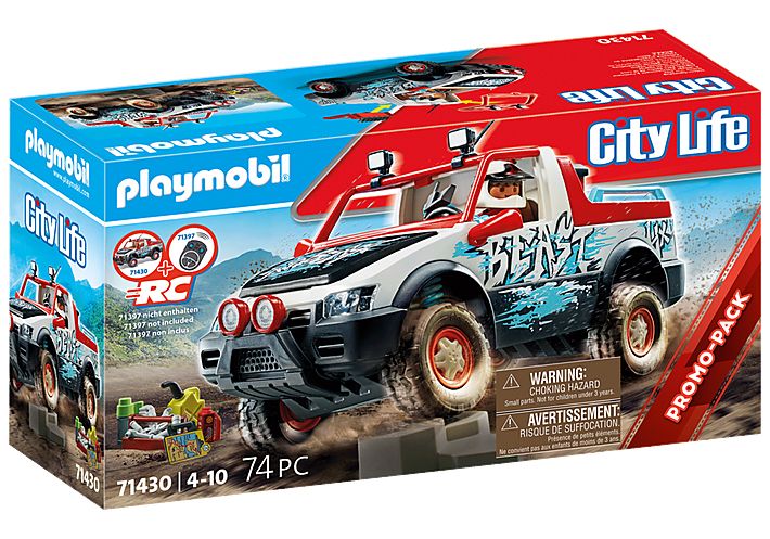 PLAYMOBIL City Life Rally Car - 71430 - Racing Vehicle Construction Toy